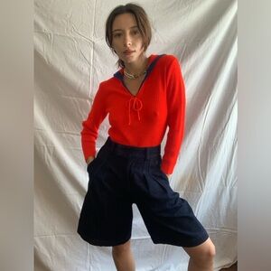 French Bateux Red Sailor Knit